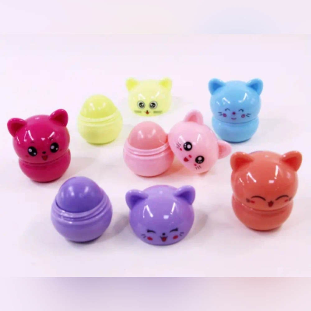 Fruity Hydrating Lip Balm - Moisturizing Lipstick with Kitty Shape